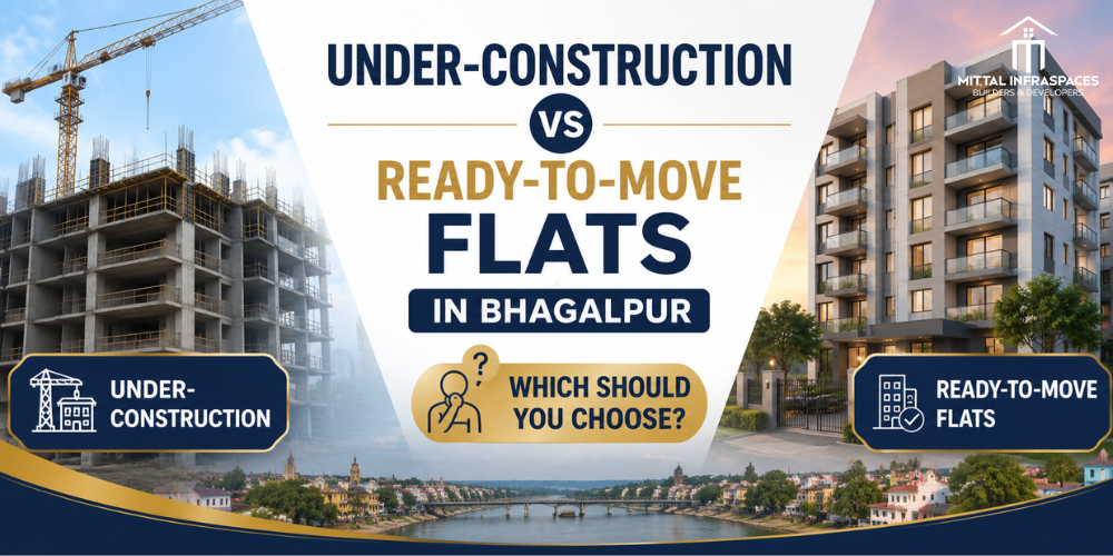 under construction vs ready to move flats Bhagalpur